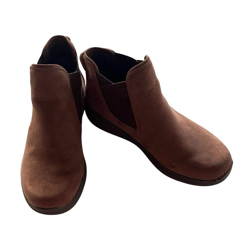 Ryka Noelle Brown Ankle Boots Water Repellent Fabric Upper Light Wear Size 8.5M - Picture 6 of 6